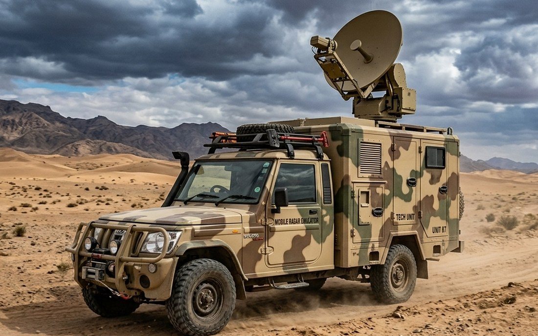 Spectreon RF Radar Threat Emulator — vehicle-mounted, road-mobile